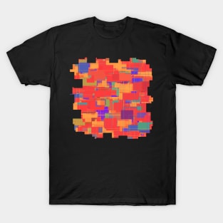 Random Shapes Abstract Pattern T-Shirt